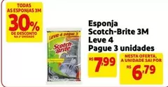 Oferta de Scotch Brite - Esponja por R$7,99 em Mercado Extra