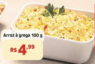 Oferta de Arroz À Grega por R$4,99 em Mercado Extra