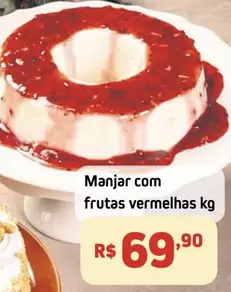 Oferta de Manjar Com Frutas Vermelhas por R$69,9 em Mercado Extra