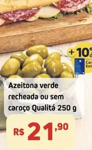 Oferta de Qualitá - Azeitona Verde Recheada Ou Sem Caroço Qualità por R$21,9 em Extra