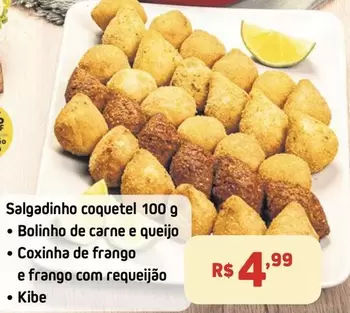 Oferta de Coquetel - Salgadinho por R$4,99 em Extra