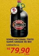 Oferta de Suave - Vinho Nacional Tinto por R$79,9 em Assaí Atacadista