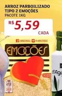 Oferta de Pacote - Arroz Parboilizado Tipo 2 Emocoes por R$5,59 em Assaí Atacadista