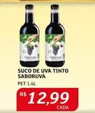 Oferta de SaborUva - Suco De Uva Tinto por R$12,99 em Assaí Atacadista