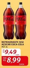 Oferta de Coca-Cola - Refrigerante Sem Açúcar por R$9,49 em Assaí Atacadista