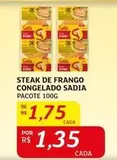 Oferta de Sadia - Steak De Frango Congelado por R$1,75 em Assaí Atacadista