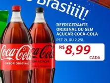 Oferta de Coca-Cola - Refrigerante Original Ou Sem Açúcar por R$8,99 em Assaí Atacadista