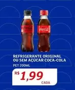 Oferta de Coca-Cola - Refrigerante Original Ou Sem Acucar por R$1,99 em Assaí Atacadista