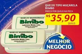 Oferta de Bimbo - Queijo Tipo Muçarela por R$35,9 em Assaí Atacadista