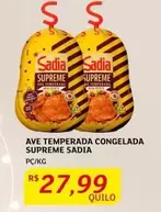 Oferta de Sadia - Ave Temperada Congelada Supreme por R$27,99 em Assaí Atacadista