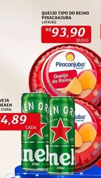 Oferta de Piracanjuba - Queijo Tipo Do Reino por R$93,9 em Assaí Atacadista