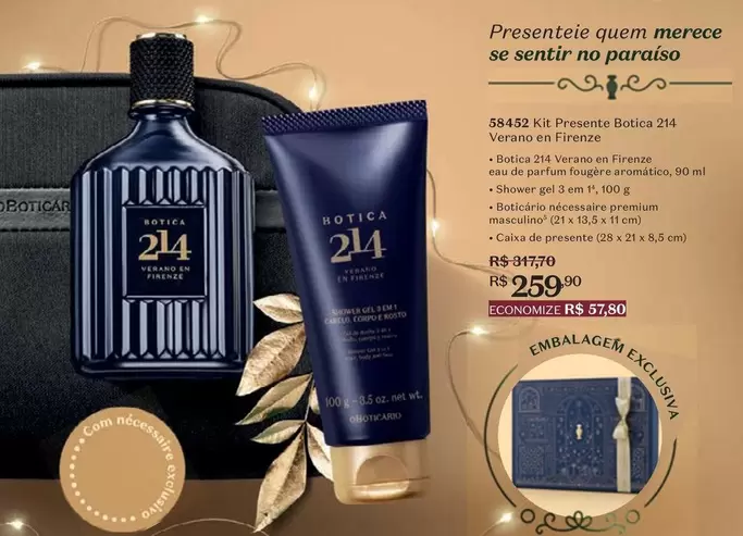 Oferta de O boticario - Kit Presentee Queen Merce Se Sentir No Parruiso por R$25,9 em O Boticário