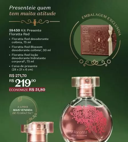 Oferta de O boticario - Kit Presente Floranta Red por R$219,9 em O Boticário