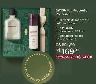 Oferta de O boticario - Kit Presente Portinari por R$169,9 em O Boticário