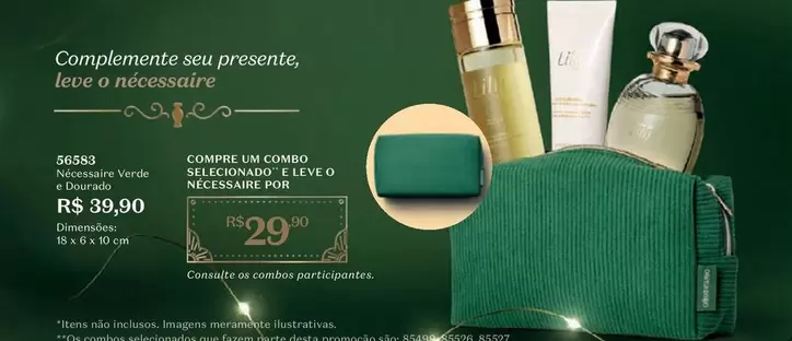 Oferta de Leve - Complemento Seau Presente,  O Necessaire por R$39,9 em O Boticário