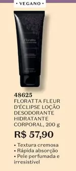 Oferta de Floratta - Fleur D'éclipse Loção Desodorante Hidratante Corporal por R$57,9 em O Boticário