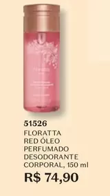 Oferta de Floratta - Red Oleo Perfumado Desodorante Corporal por R$74,9 em O Boticário