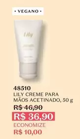 Oferta de Lily - Creme Para Maos Acetinado por R$36,9 em O Boticário