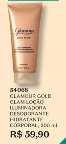 Oferta de Glamour - Gold Glam Loção Desodorante Hidratante Corporal por R$59,9 em O Boticário