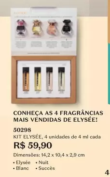 Oferta de Blanc - Conheca As 4 Fragrâncias Mais Vendidas De Elysée por R$59,9 em O Boticário