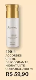 Oferta de Cuide-se Bem - Accordes Creme Desodorante Hidratante Corporal por R$59,9 em O Boticário