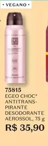 Oferta de Egeo - Choc por R$35,9 em O Boticário