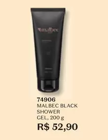 Oferta de Malbec - Black Shower Gel por R$52,9 em O Boticário