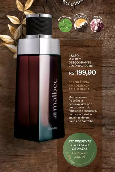 Oferta de Malbec - Kit Presente Adultiable por R$199,9 em O Boticário