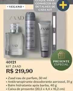 Oferta de Zaad - Kit por R$219,9 em O Boticário