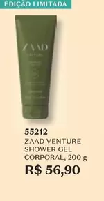 Oferta de Zaad -  Venture Shower Gel Corporal por R$56,9 em O Boticário