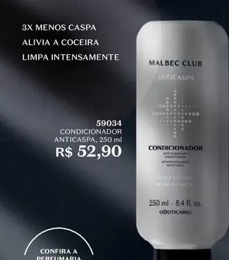 Oferta de O boticario - Condicionador Anticaspa por R$52,9 em O Boticário