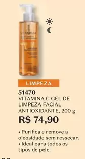 Oferta de Ideal - C Gel De Limpieza Facial Antioxidante por R$74,9 em O Boticário