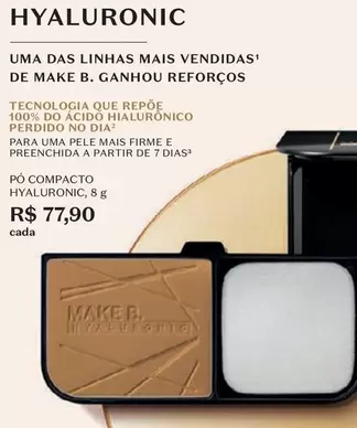 Oferta de Dia - Mais Vendidas' De Make B. Ganhou Reforços por R$77,9 em O Boticário