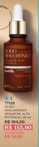 Oferta de O boticario - Acido Hialurónico De Alta Potência por R$155,9 em O Boticário