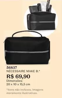 Oferta de Necessaire Make B por R$69,9 em O Boticário