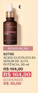 Oferta de O boticario - Acido Glicolico 8% Sérum De Alta Potência por R$164,9 em O Boticário