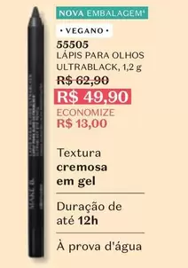 Oferta de Lápis Para Olhos Ultrablack por R$49,9 em O Boticário