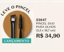 Oferta de Leve - Pincel Duo Para Olhos por R$34,9 em O Boticário