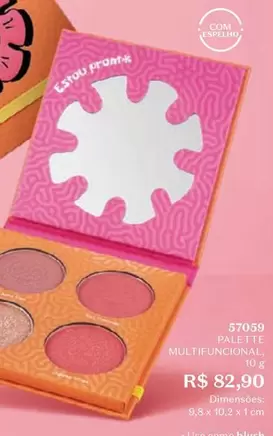 Oferta de Palette Multifuncional por R$82,9 em O Boticário