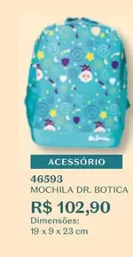 Oferta de 19 - Mochila Dr. Botica por R$102,9 em O Boticário