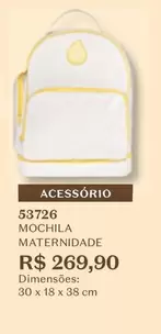 Oferta de Mochila Maternidade por R$269,9 em O Boticário