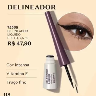 Oferta de O boticario - Delineador Preto por R$47,9 em O Boticário