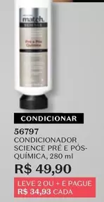 Oferta de O boticario - Condicionador Science Pré E Pós- Química por R$49,9 em O Boticário