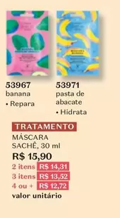 Oferta de O boticario - Máscara Sachê por R$15,9 em O Boticário