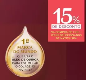 Oferta de Nativa - Que Usa O Óleo De Quinoa Para Estimular O Colágeno Na Pele em O Boticário