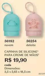 Oferta de De   - Capinha De Silicone Para Creme De Maos por R$19,9 em O Boticário