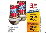 Oferta de Creme Io-Lô Mix Duo por R$3,19 em Tenda Atacado