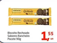 Oferta de Rancheiro - Biscoito Recheado Sabores Pacote por R$1,55 em Tenda Atacado