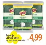 Oferta de Scotch Brite - Esponja por R$4,99 em Atacadão