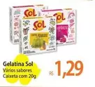 Oferta de Sol - Gelatina por R$1,29 em Atacadão